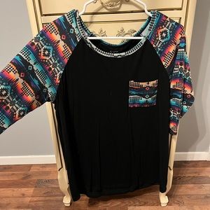 Aztec black shirt